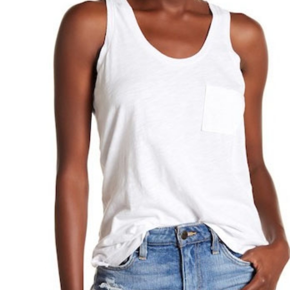 SALE! Madewell Shirt Tank Top White XL